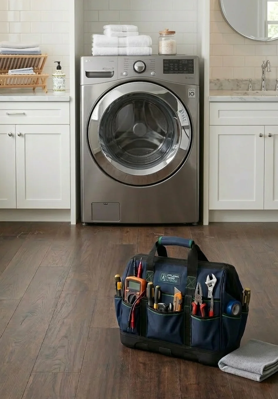 Professional laundry machine repair service